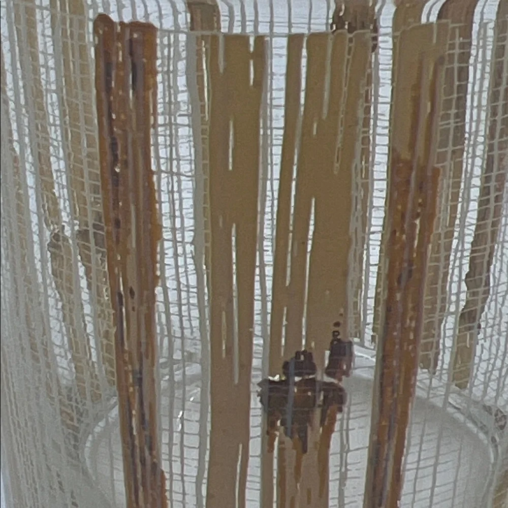 Vintage Cera Glassware for Neiman-Marcus Rocks Glasses Bamboo Design (Set of 2)
